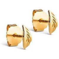 Enamel Copenhagen Gold Leaf Studs