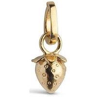 Enamel Copenhagen Gold Strawberry Charm