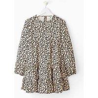 V By Very Girls Woven Tiered Dress - Print