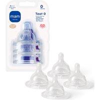 Mam Newborn Flow Bottle Teat (Teat 0 ) - 4Pk