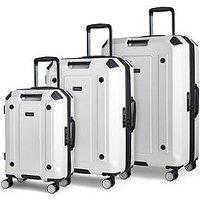 Rock Luggage Alpine 3-Piece Luggage Set - White