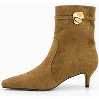 The Very Collection Micro Heel Ankle Boots - Brown
