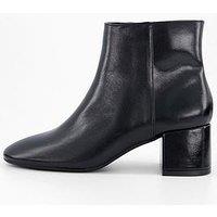 The Very Collection Low Block Heel Ankle Boot - Black