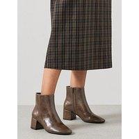The Very Collection Low Block Heel Ankle Boot - Green