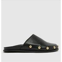 Schuh Teale Studded Leather Clog - Black