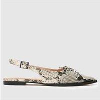 Schuh Lorie Point Hardware Flat Shoe - Print