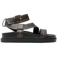 Schuh Toya Chunky Strap Sandals - Brown