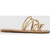 Schuh Tevin Feature Rand Flat Sandal - Ecru