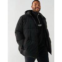 Jack & Jones Plus Mid Length Padded - Black