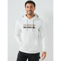 Jack & Jones Orinwood Block Graphic Hoodie - White