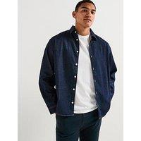 Jack & Jones Norrebro Denim Long Sleeve Shirt - Dark Blue