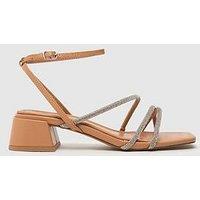 Schuh Sander Embellished Strappy Sandal - Natural