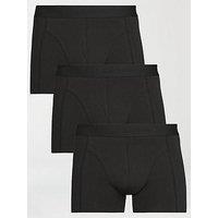 Jack & Jones 3 Pack Tonal Trunks - Black
