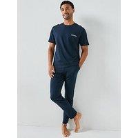 Jack & Jones Everest Short Sleeve T-Shirt And Bottom Loungewear Set - Navy