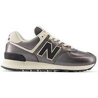 New Balance Women'S 574 Trainers - Dark Silver
