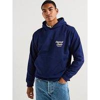 Jack & Jones Norrebro Back Print Hoodie - Navy