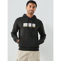Jack & Jones Orinwood Block Graphic Hoodie - Black
