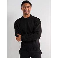 Jack & Jones Ollie Crew Neck Knitted Jumper - Black