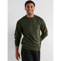 Jack & Jones Ollie Crew Neck Knitted Jumper - Khaki