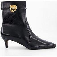 The Very Collection Micro Heel Ankle Boots - Black