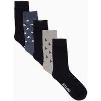 Jack & Jones Tate 5 Pack Ankle Socks - Multi