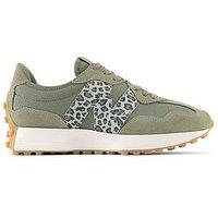 New Balance Women'S 327 Trainers - Khaki/Animal