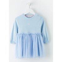 The Very Collection Baby Girls Tutu Skirt Bow Dress - Blue