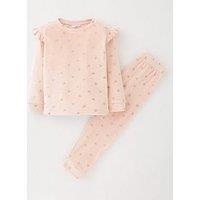 The Very Collection Girls Heart Fleece Pjs - Print