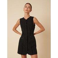 Nobodys Child Yana Mini Ticking Stripe Dress - Black
