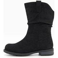 The Very Collection Wide Fit Flat Slouch Calf Boot