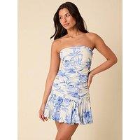 Nobodys Child Briony Bubble Hem Mini Dress - Multi