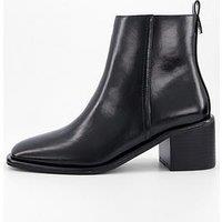 The Very Collection Block Heel Ankle Boot - Black