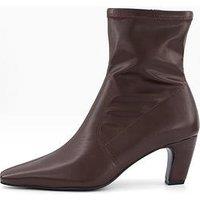 The Very Collection Chiselle Toe Sock Boot - Brown