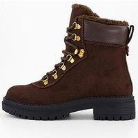 The Very Collection Lace Up Hiker Boot - Brown