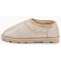 The Very Collection Ultra Low Slipper Boot - Beige