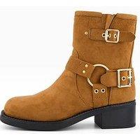 The Very Collection Wide Flat Ankle Boot - Brown