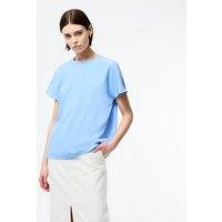 French Connection Crepe Oversized Short Sleeve Crew Neck T-Shirt