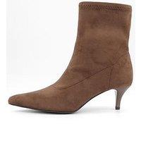 The Very Collection Neoprene Sock Boot - Chocolate Brown