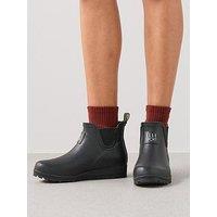 Elle Sport Wedge Ankle Wellington Boot - Black