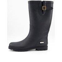 Elle Sport Tall Wellington Boot With Buckle - Black