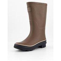 Elle Sport Wellington Boot With Warm Lining - Chocolate