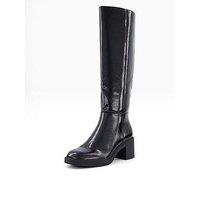 The Very Collection Block Heel Knee Boots - Black