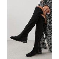 The Very Collection Over Knee Almond Toe Boot - Green
