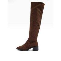 The Very Collection Wide Fit Over Knee Boot - Brown