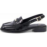 The Very Collection Sling Back Loafer - Black