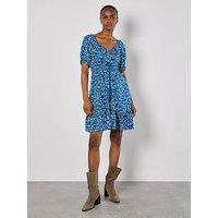 Apricot Sarasa Mallow Flower Bardot Dress