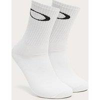 Oakley Mens Ellipse Crew Socks (3 Pack)- White