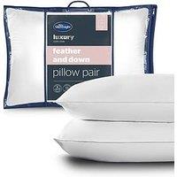 Silentnight Feather & Down Anti Bacterial Pillow - 2 Pack