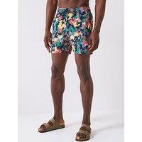 Dkny Gili Printed Swimshorts - Red