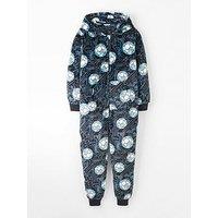 The Very Collection Boy Fleece Football All-In-One - Multi